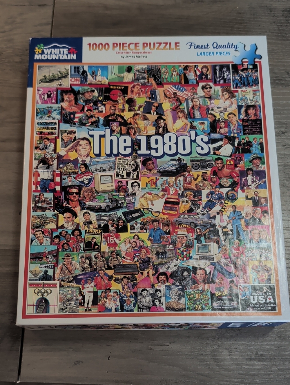 White Mountain 'The 1980's' Retro Collage Puzzle